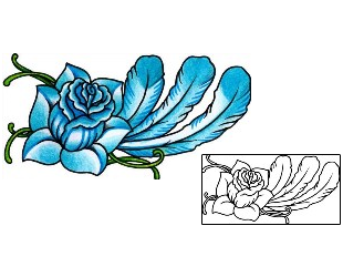 Feather Tattoo Plant Life tattoo | AAF-01576