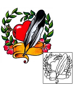 Feather Tattoo Plant Life tattoo | AAF-01893