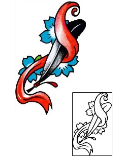 Feather Tattoo Plant Life tattoo | AAF-01895