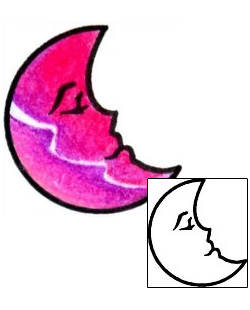 Moon Tattoo Astronomy tattoo | AAF-01912