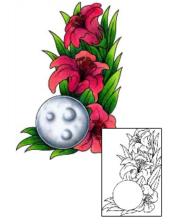 Moon Tattoo Plant Life tattoo | AAF-01921