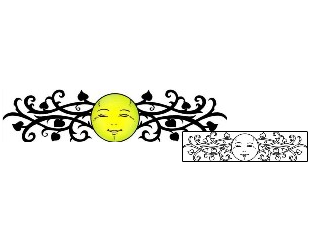 Sun Tattoo Specific Body Parts tattoo | AAF-01922