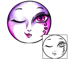Moon Tattoo Astronomy tattoo | AAF-01957