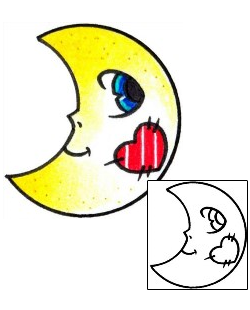 Moon Tattoo Astronomy tattoo | AAF-01971