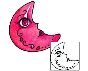 Moon Tattoo Astronomy tattoo | AAF-01973