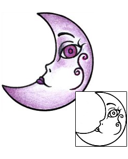 Moon Tattoo Astronomy tattoo | AAF-01976