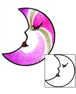 Moon Tattoo Astronomy tattoo | AAF-01985