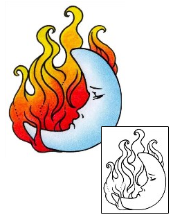 Moon Tattoo Miscellaneous tattoo | AAF-02005