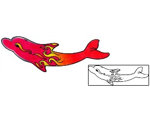 Dolphin Tattoo Marine Life tattoo | AAF-02054