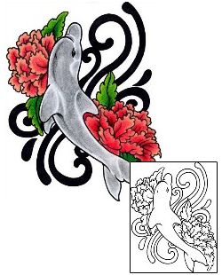 Sea Creature Tattoo Bettie The Dolphin Tattoo