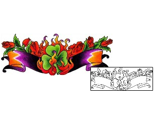 Banner Tattoo Specific Body Parts tattoo | AAF-02246