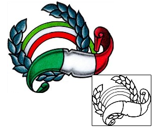 Italian Tattoo Miscellaneous tattoo | AAF-02447