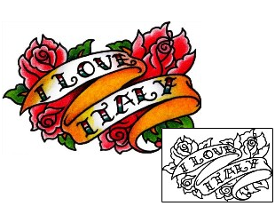 Rose Tattoo I love Italy Tattoo