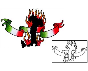 Fire – Flames Tattoo Miscellaneous tattoo | AAF-02486