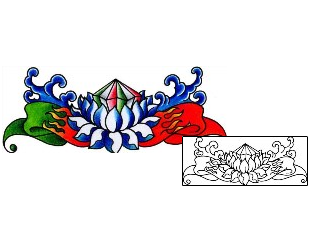 Lotus Tattoo Specific Body Parts tattoo | AAF-02505