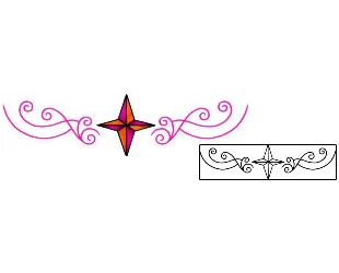 Compass Tattoo Specific Body Parts tattoo | AAF-02565