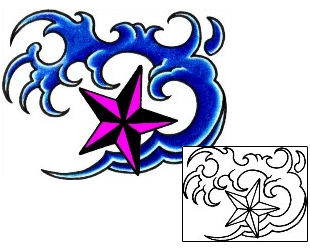 Nautical Star Tattoo Astronomy tattoo | AAF-02571