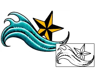 Nautical Star Tattoo Astronomy tattoo | AAF-02581
