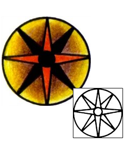 Compass Tattoo Astronomy tattoo | AAF-02598