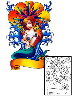 Mermaid Tattoo Mythology tattoo | AAF-02610