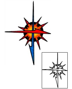Compass Tattoo Astronomy tattoo | AAF-02616