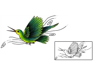 Hummingbird Tattoo For Women tattoo | AAF-02711