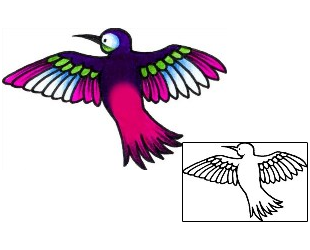 Hummingbird Tattoo Animal tattoo | AAF-02755