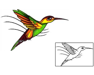Hummingbird Tattoo For Women tattoo | AAF-02759