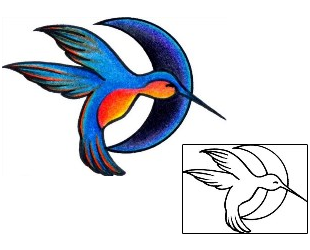 Hummingbird Tattoo For Women tattoo | AAF-02776