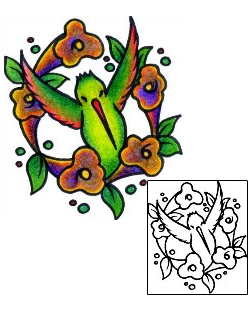 Hummingbird Tattoo For Women tattoo | AAF-02792
