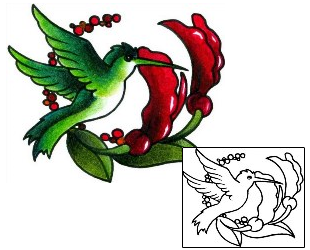 Hummingbird Tattoo For Women tattoo | AAF-02873