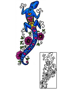 Reptiles & Amphibians Tattoo Plant Life tattoo | AAF-02897