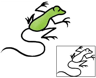 Lizard Tattoo Reptiles & Amphibians tattoo | AAF-02904