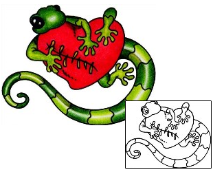 Gecko Tattoo Reptiles & Amphibians tattoo | AAF-02913