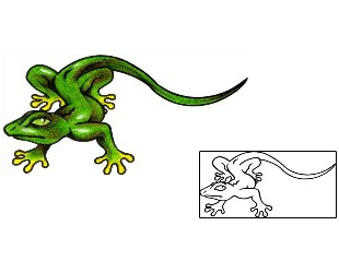 Gecko Tattoo Reptiles & Amphibians tattoo | AAF-02919