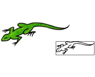 Lizard Tattoo Reptiles & Amphibians tattoo | AAF-02928