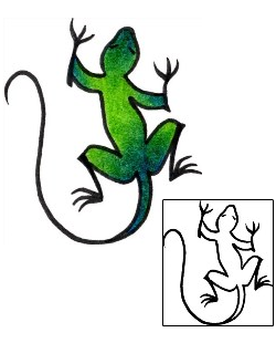 Lizard Tattoo Reptiles & Amphibians tattoo | AAF-02937