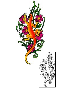 Reptiles & Amphibians Tattoo Plant Life tattoo | AAF-02942