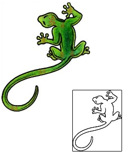 Lizard Tattoo Reptiles & Amphibians tattoo | AAF-02944
