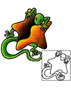 Gecko Tattoo Astronomy tattoo | AAF-02955