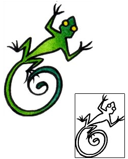 Lizard Tattoo Reptiles & Amphibians tattoo | AAF-02969