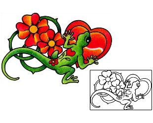 Lizard Tattoo Plant Life tattoo | AAF-02979
