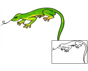 Lizard Tattoo Reptiles & Amphibians tattoo | AAF-02994