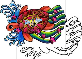 Sea Creature Tattoo reptiles-and-amphibians-turtle-tattoos-andrea-ale-aaf-03019