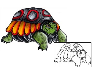 Turtle Tattoo Reptiles & Amphibians tattoo | AAF-03037