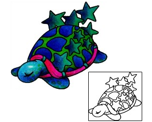Turtle Tattoo Astronomy tattoo | AAF-03043