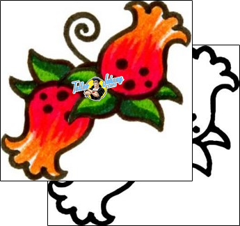 Flower Tattoo plant-life-flowers-tattoos-andrea-ale-aaf-03082