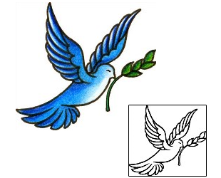Bird Tattoo Religious & Spiritual tattoo | AAF-03089