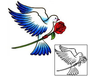 Bird Tattoo Religious & Spiritual tattoo | AAF-03115