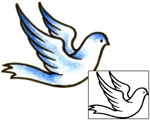 Bird Tattoo Religious & Spiritual tattoo | AAF-03131